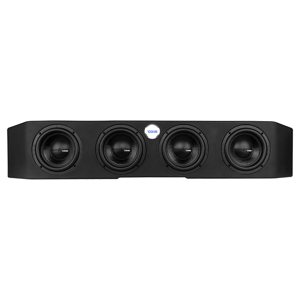Under Seat Subwoofer Enclosure 4 x 6.5" Sealed for JT Gladiator Jeeps - DS18