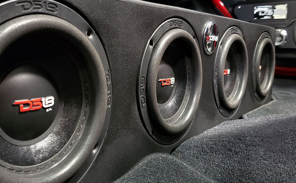 Under Seat Subwoofer Enclosure 4 x 6.5" Sealed for JT Gladiator Jeeps - DS18