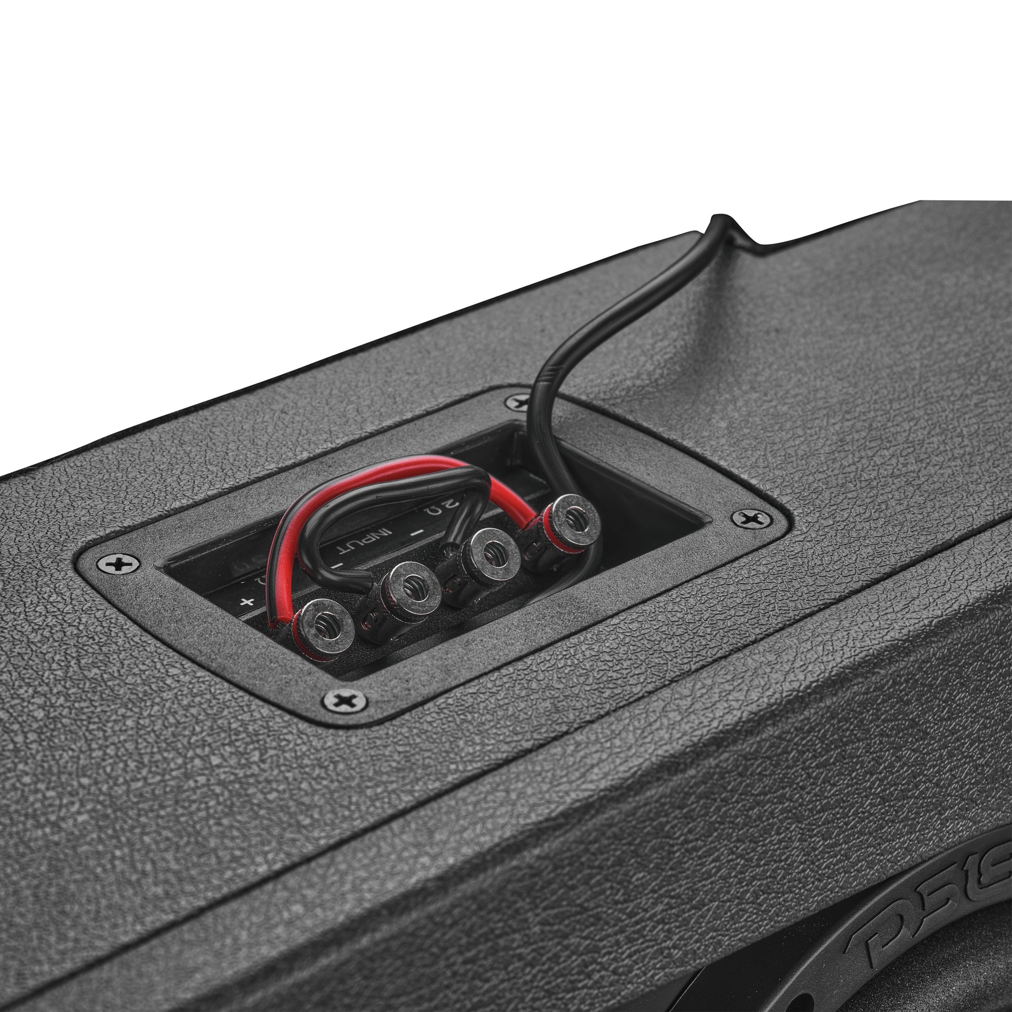 Jeep JT Gladiator Loaded Under Rear Seat Subwoofer Enclosure with 4 X 8" ZR8.2D, Leather Wrapped and Digital LED Lights |