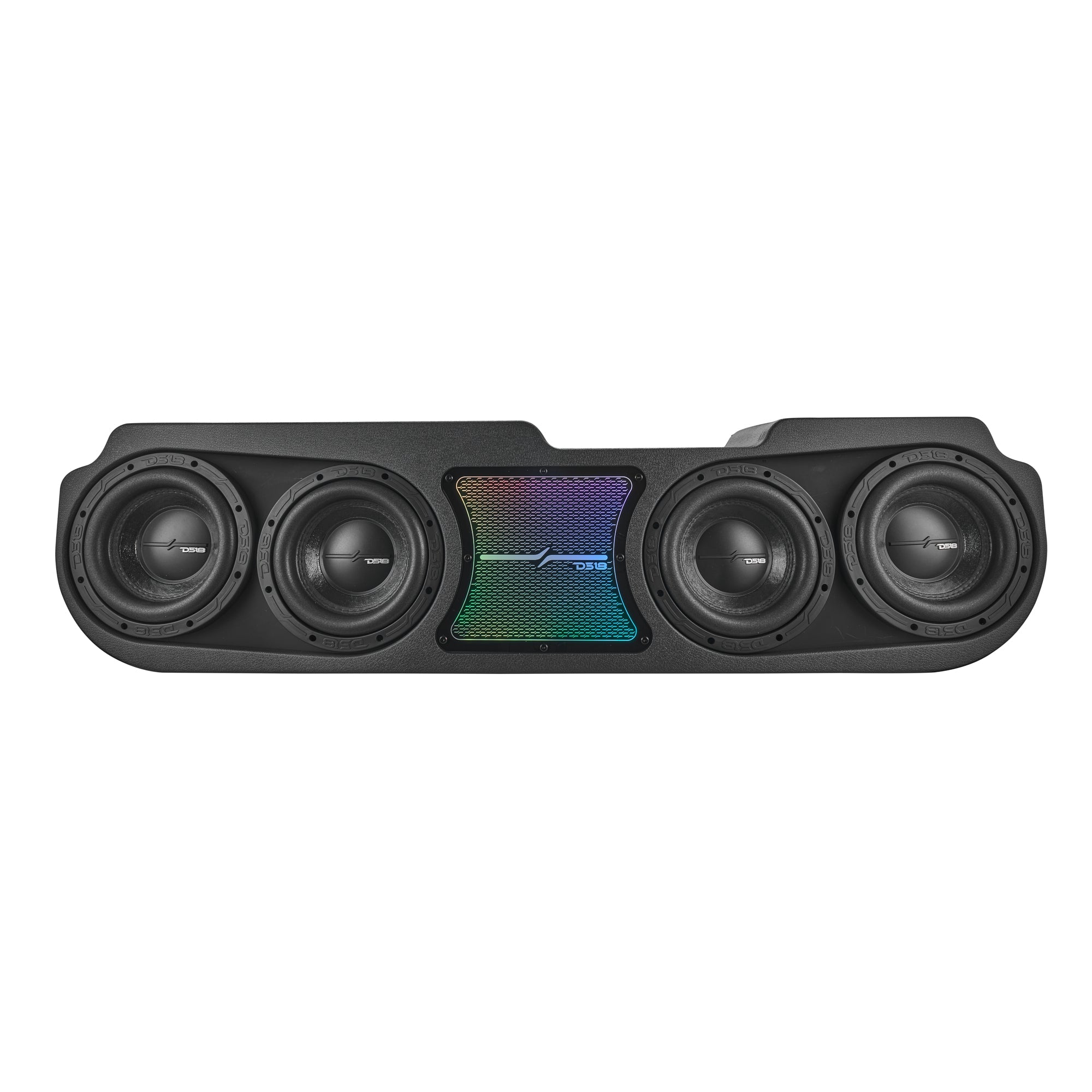Jeep JT Gladiator Loaded Under Rear Seat Subwoofer Enclosure with 4 X 8" ZR8.2D, Leather Wrapped and Digital LED Lights |
