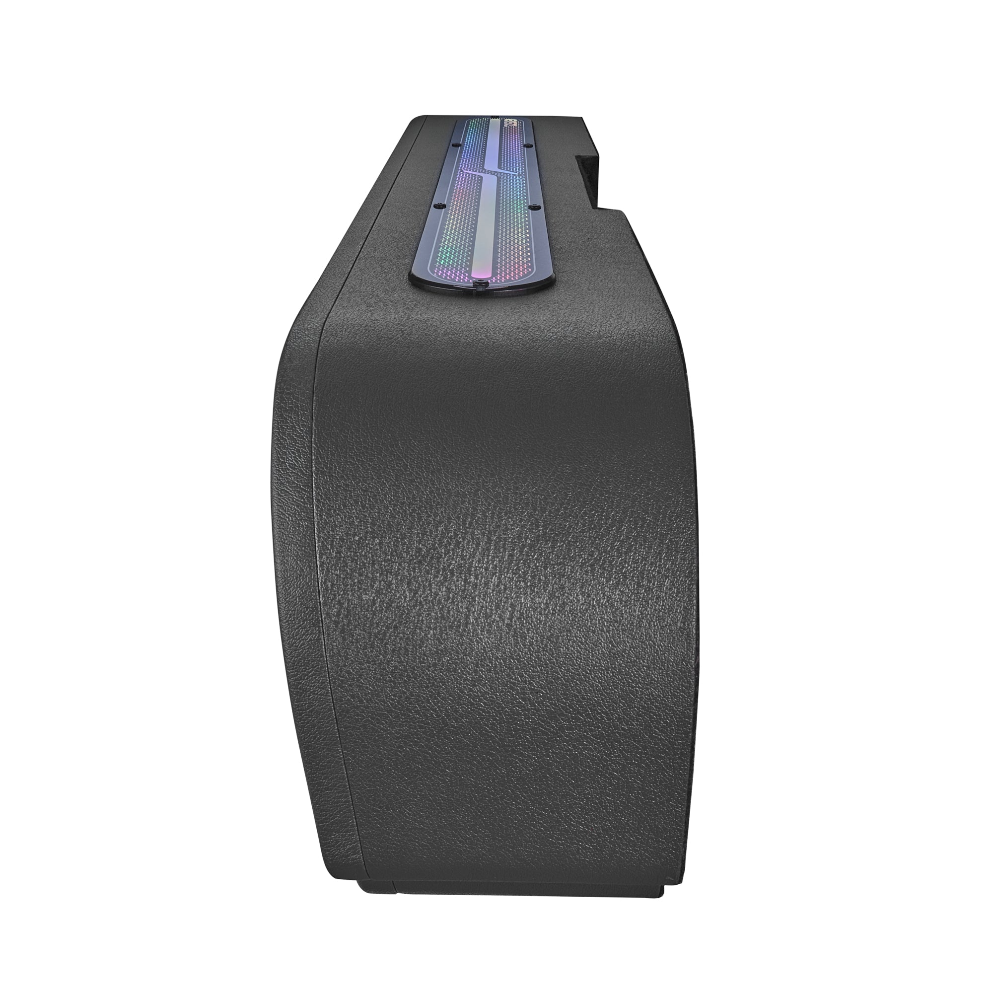 Jeep JT Gladiator Loaded Under Rear Seat Subwoofer Enclosure with 4 X 8" ZR8.2D, Leather Wrapped and Digital LED Lights |