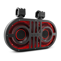Dual 8" Marine and Powersports PRO Roll Cage Sound Bar System with Built in LED RGB Lights 500 Watts Rms ( 2 x PRO-HY8.4B