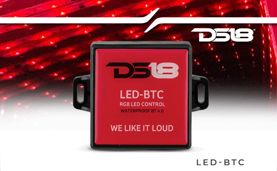 RGB-LED Lights Bluetooth 4.0 Controller | Water-Resistant IP65 - DS18