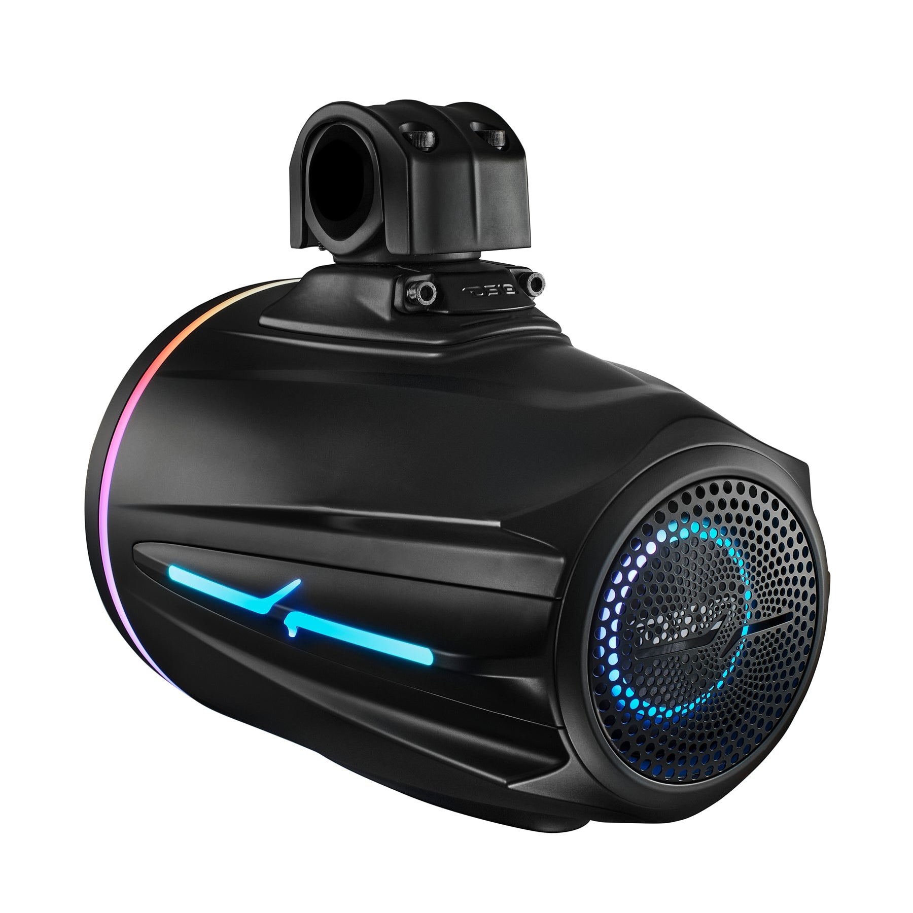 8" Marine Tower Speaker With Neodymium Magnet, Kevlar Cone, Compression Driver & Digital LED Lights | 200W RMS 4-Ohm - DS18