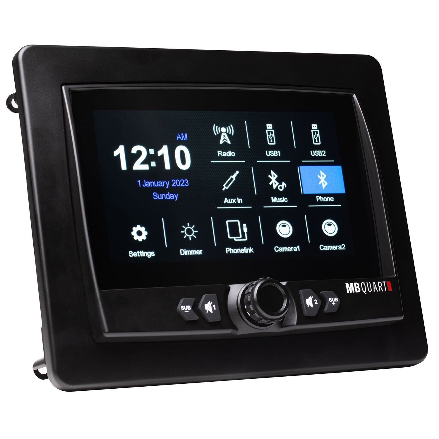 GMR-7V1 7 Inch Waterproof Touchscreen Wired CarPlay Source Unit