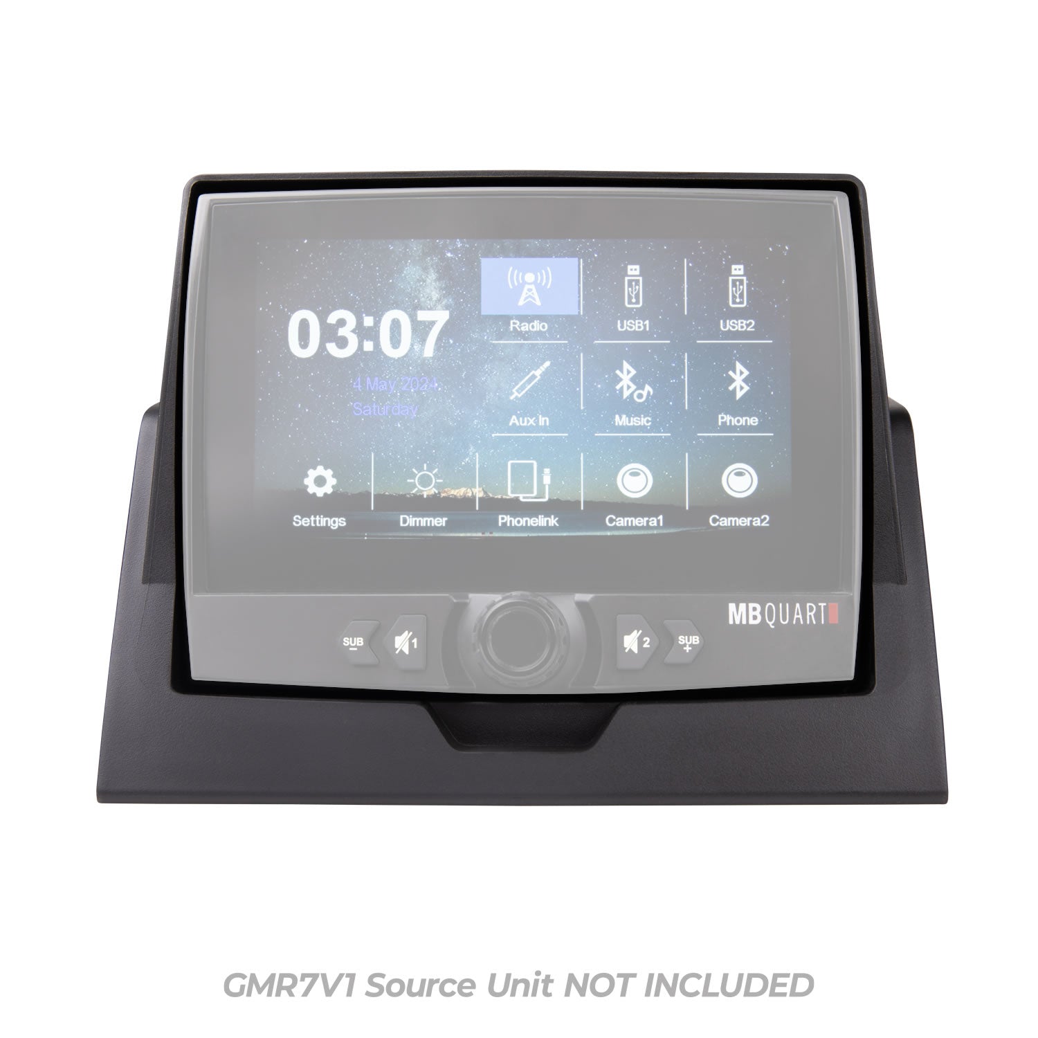 MBQRG-DASH-1 Polaris Ranger 1000 / XP 1000 Tuned GMR-7V1.2 Source Unit Dash Installation Kit