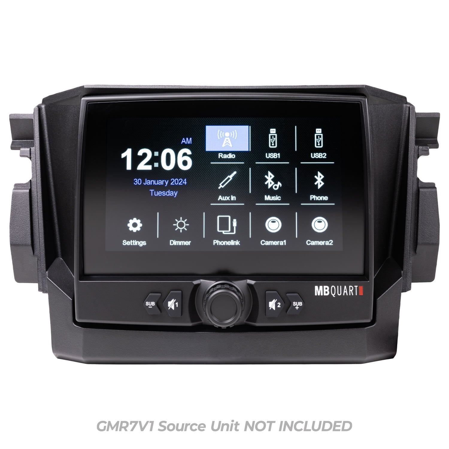 MBQRP-DASH-1 Polaris RZR Pro XP / Turbo R / Pro R 2020-2024 Tuned GMR-7V1 Source Unit Dash Installation Kit