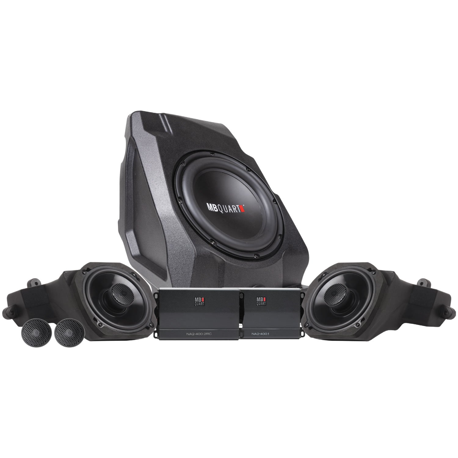 MBQRP-STG3-RC-1 800 Watt STAGE 3 Polaris RZR PRO XP / PRO R / TURBO R Tuned Audio System Designed for RIDE COMMAND™ with NO OEM Audio System