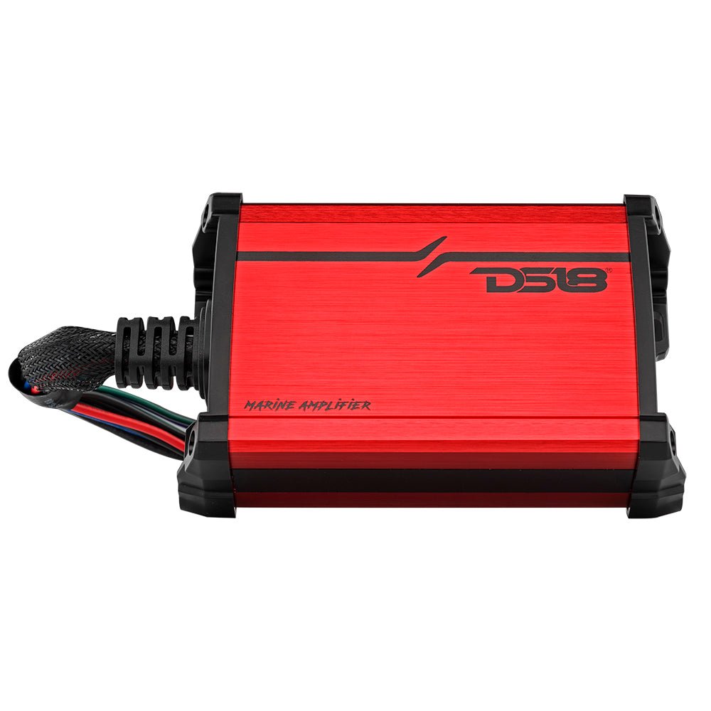 MP 4-Channel Full-Range Class D IP55 Marine and Powersports Amplifier 4 x 40 Watts Rms @ 4-Ohm - DS18