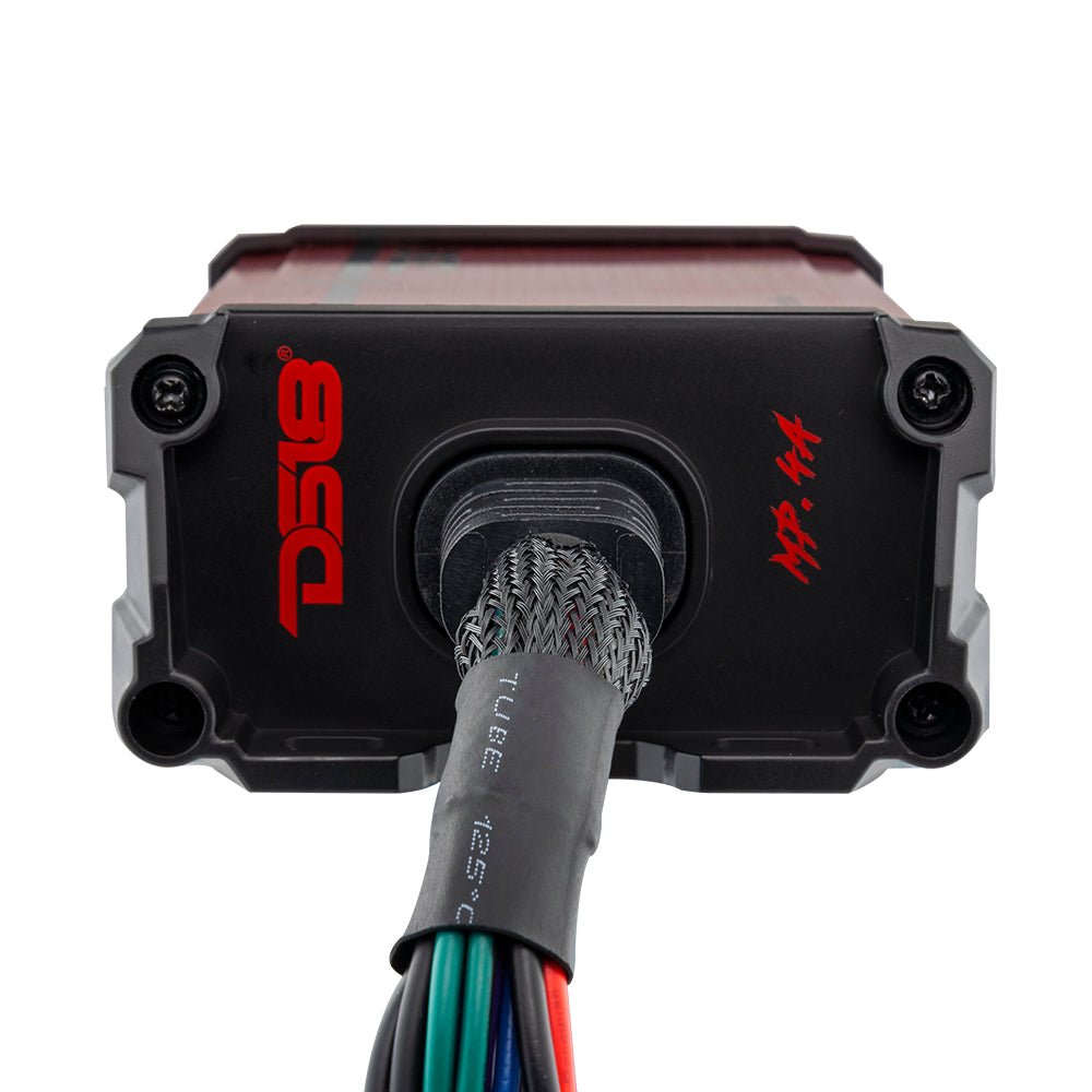 MP 4-Channel Full-Range Class D IP55 Marine and Powersports Amplifier 4 x 40 Watts Rms @ 4-Ohm - DS18