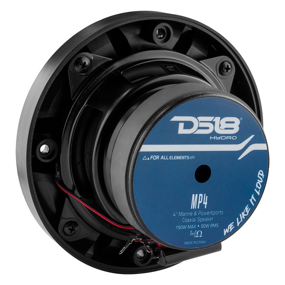 MP 4" 2-Way Coaxial Marine Speaker 50 Watts Rms 4-Ohm - DS18