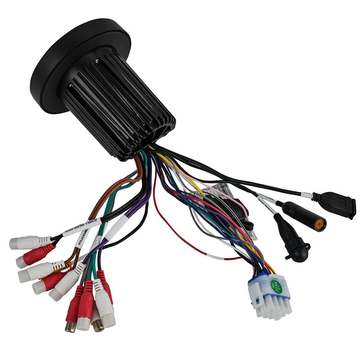 Marine and Powersports Headunit 3" Color TFT screen , 2 Zones, 4 volts Output, BT, RDS 4 X 50 Watts - DS18