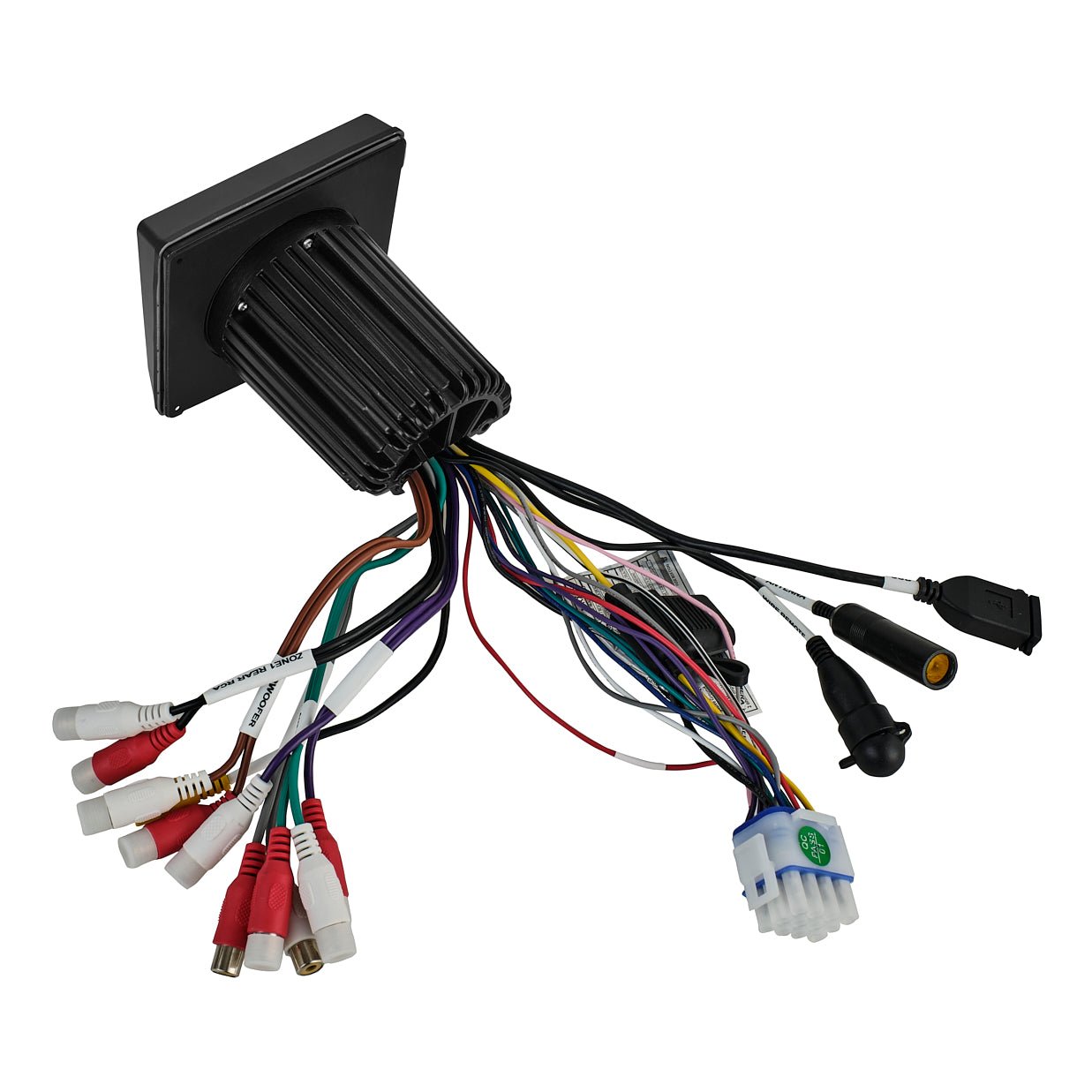 Marine and Powersports Headunit 3" Color TFT screen , 2 Zones, 4 volts Output, BT, RDS 4 X 50 Watts - DS18