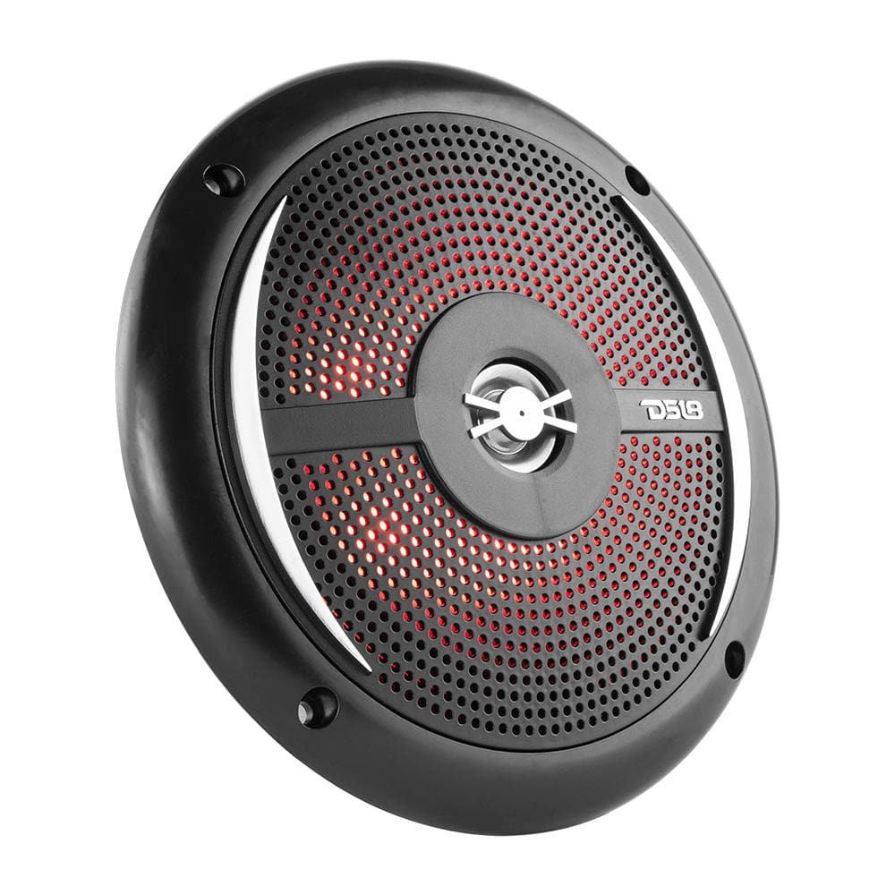 Marine and Powersports Headunit and 6.5" Marine Speaker Package (MRX1 and 2 X NXL-6SL/BK) - Black - DS18