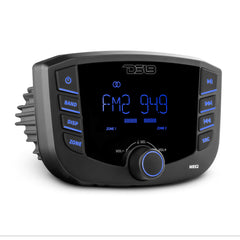 Marine and Powersports Headunit 3" LCD screen , 2 Zones, 4 volts Output, BT, RDS 4X50 Watts - DS18