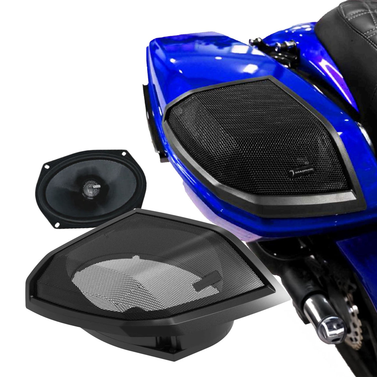 2024+ Harley Davidson Cut-In Lid Kit with MS69CX Speakers (4 ohm ) - MSMS694LK24