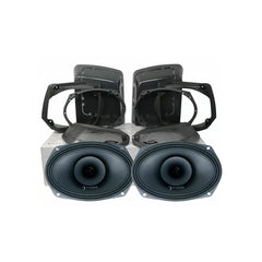 1998-2013 Harley Davidson Cut-In Lid Kit with MP694 Speakers (4 ohm ) - MSMP694LK13
