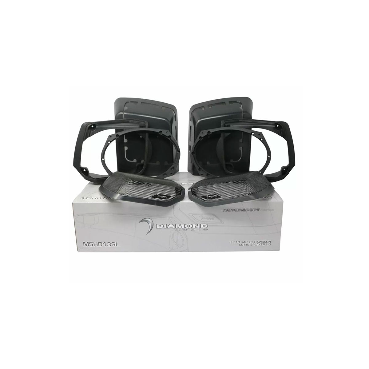 1998-2013 Harley Davidson Cut-In Lid Kit with MP694 Speakers (4 ohm ) - MSMP694LK13
