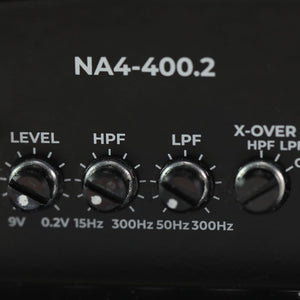 NA4-400.2 Nautic 400 Watt Waterproof 2 Channel Amplifier