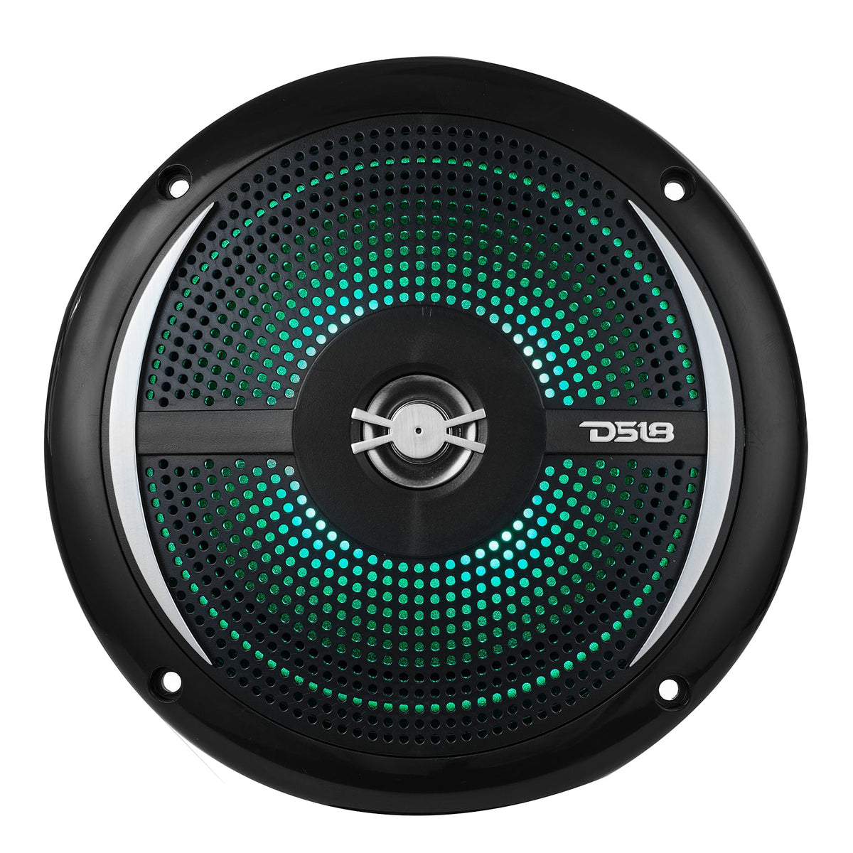 Marine and Powersports Headunit and 6.5" Marine Speaker Package (MRX1 and 2 X NXL-6SL/BK) - Black - DS18