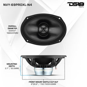 6x9” Neodymium Midrange Loudspeaker | 400W 4-Ohm - DS18