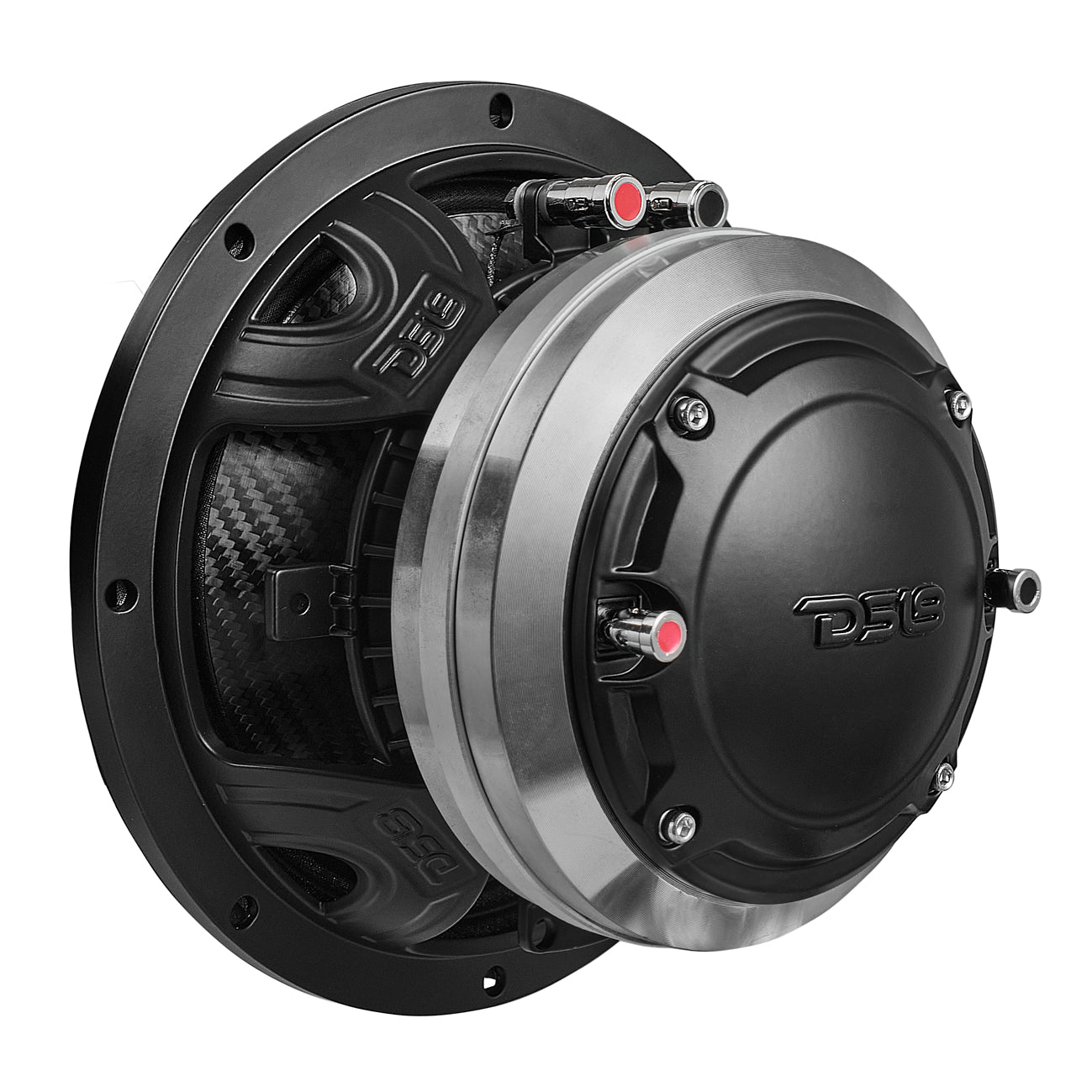 8" Water Resistant Carbon Fiber Cone Hybrid Loudspeaker with 3" VC Compression Driver and Neodymium Magnet | 400W RMS 8-Ohm