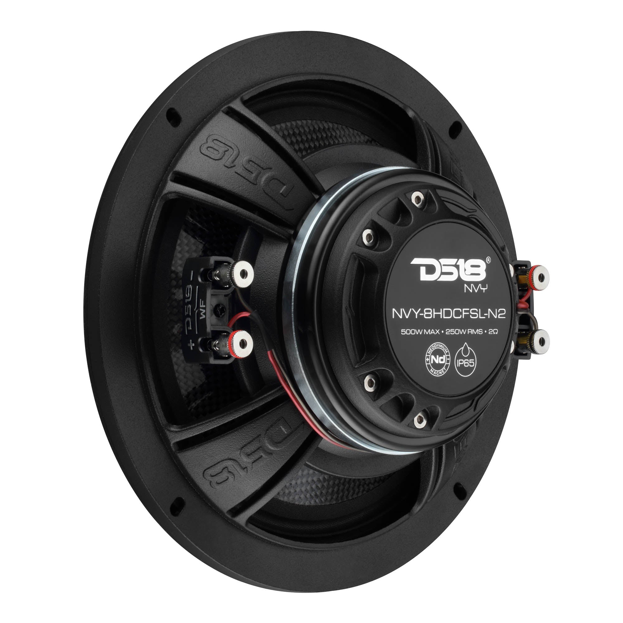 8” Slim Hybrid Loudspeakers with Compression Driver, Carbon Fiber Cone and Neodymium Magnet | 250W RMS 2-Ohm - DS18