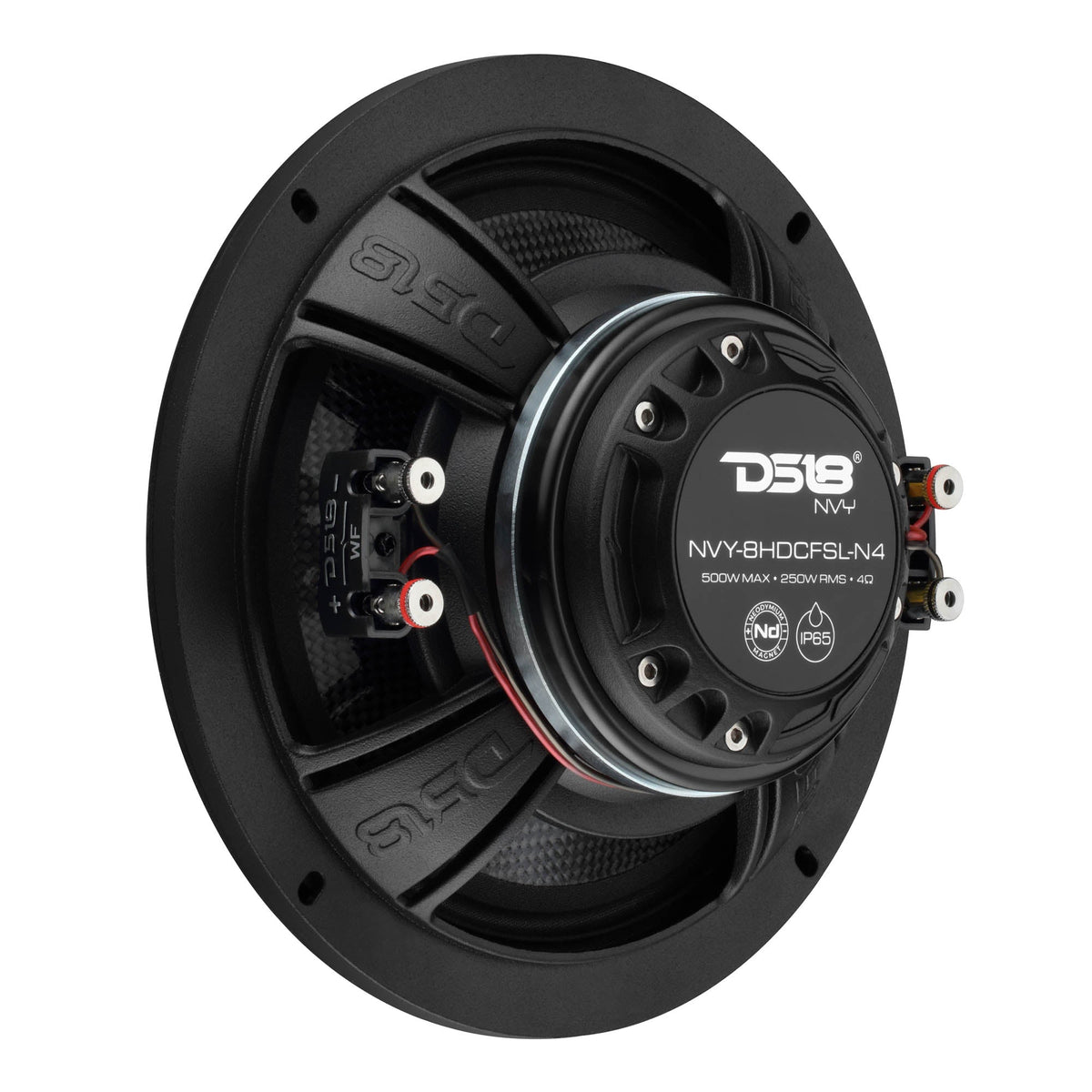 8” Slim Hybrid Loudspeakers with Compression Driver, Carbon Fiber Cone and Neodymium Magnet | 250W RMS 4-Ohm - DS18