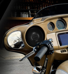 Harley-Davidson Street Glide 2014–2023 Front Stage Audio Upgrade Kit | 6.5" Slim Midrange Speakers + Bullet Tweeter NVY