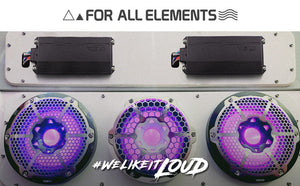 NVY 4-Channel Full-Range IPX7 Submersible Marine and Powersports Amplifier 120 x 4 @ 4-Ohm Watts RMS - DS18