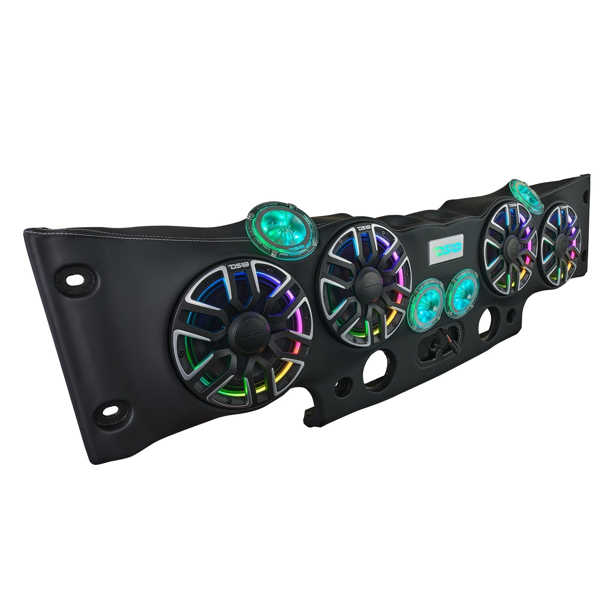 Jeep JK/JKU Loaded Sound Bar - 4x 8” NVY-M8 Speakers, 4x Digital Bullet Tweeters, 2x PRO-DRNSC Drivers & LED Lighting - DS18
