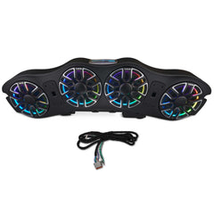 Jeep JL/JLU/JT 2024-Up Loaded Sound Bar - 4x 8” NVY-M8 Speakers and LED Lighting - DS18
