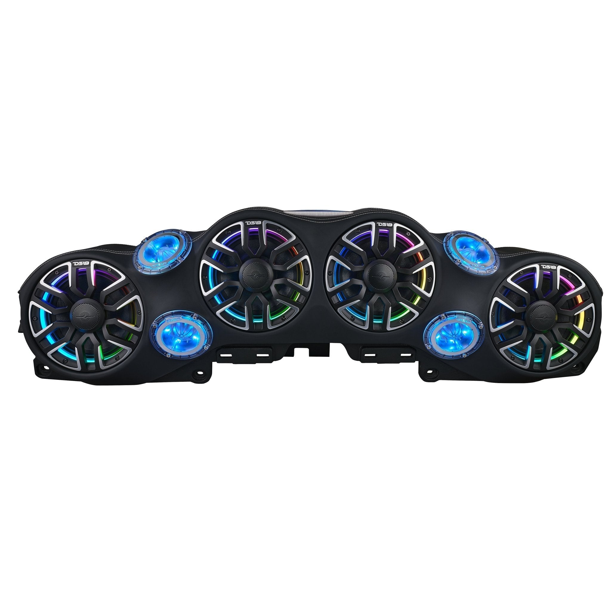 Jeep JL/JLU/JT Loaded Sound Bar - 4x 8” NVY-M8 Speakers, 4x PRO-TW4LD Tweeters & LED Lighting - DS18