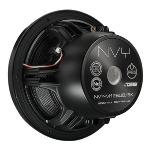 12" Neodymium Marine & Powersport Subwoofer with Digital LED Lights and Carbon Fiber Cone | 800W RMS 4-Ohm - DS18