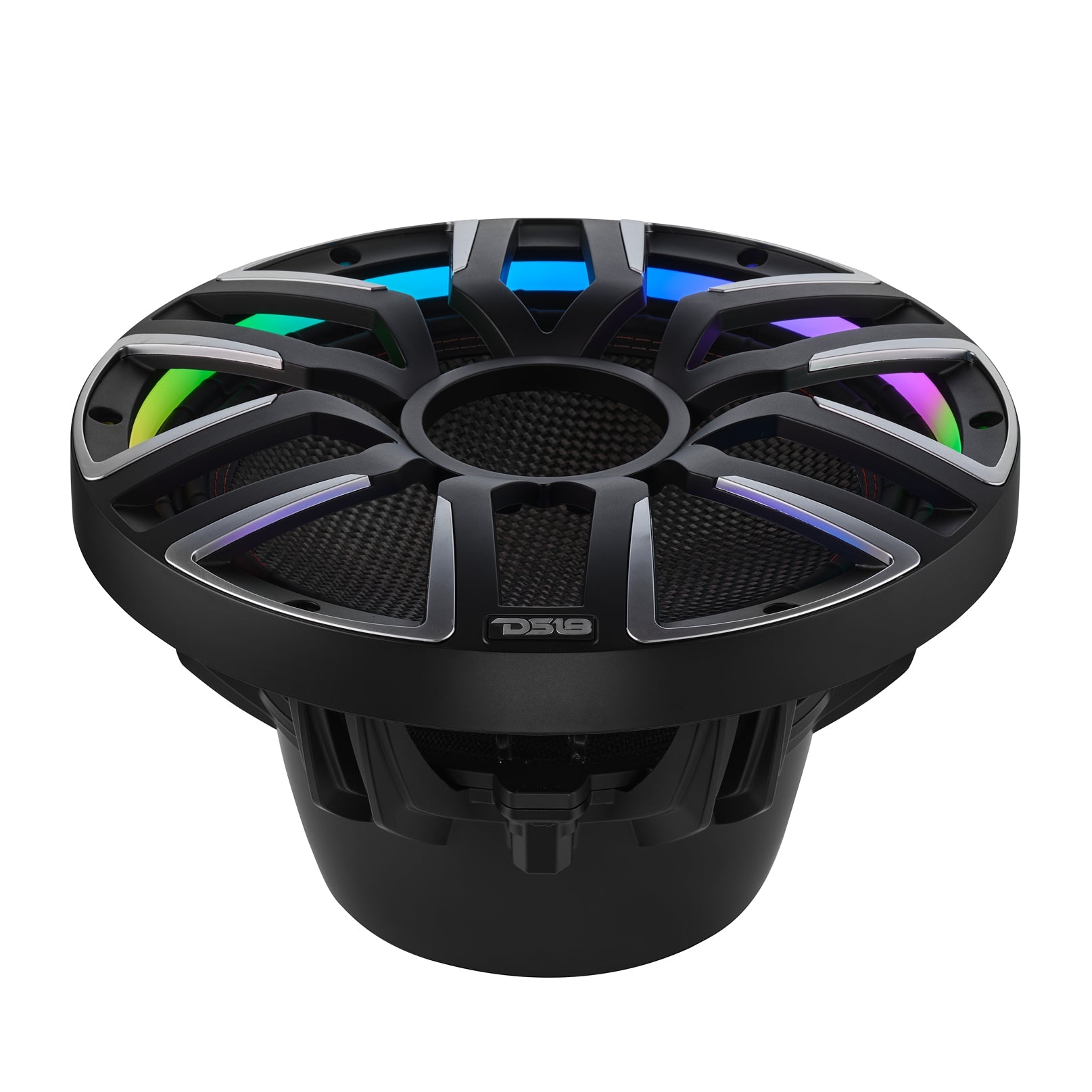 12" Neodymium Marine & Powersport Subwoofer with Digital LED Lights and Carbon Fiber Cone | 800W RMS 4-Ohm - DS18
