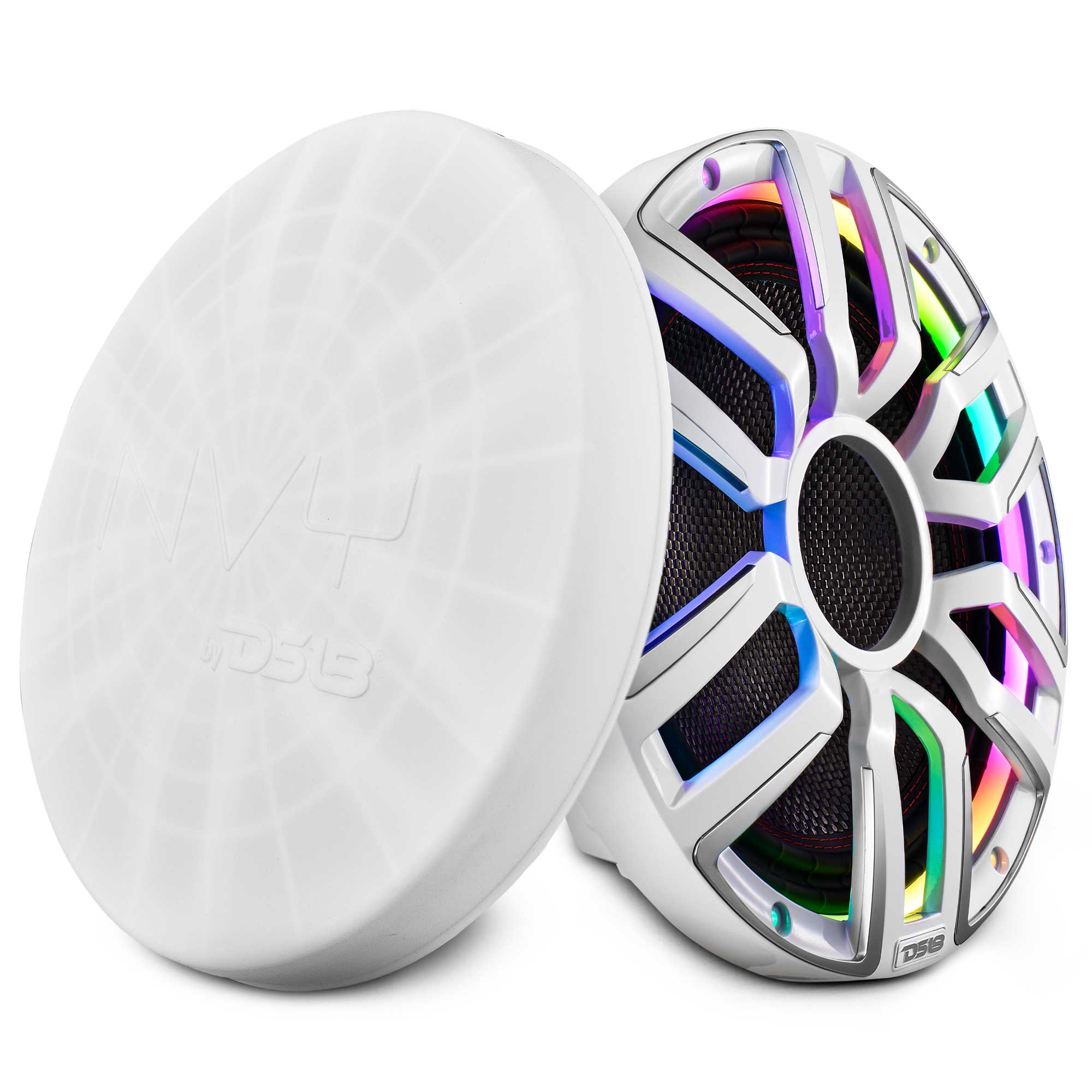 12" Neodymium Marine & Powersport Subwoofer with Digital LED Lights and Carbon Fiber Cone | 800W RMS 4-Ohm - DS18