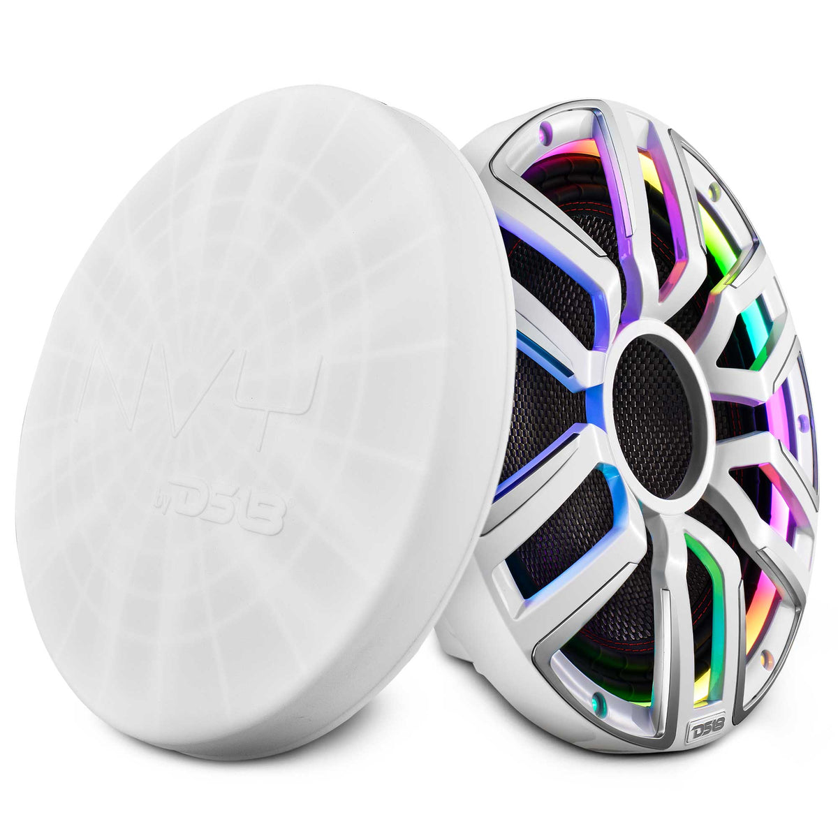 12" Neodymium Marine & Powersport Subwoofer with Digital LED Lights and Carbon Fiber Cone | 800W RMS 4-Ohm - DS18