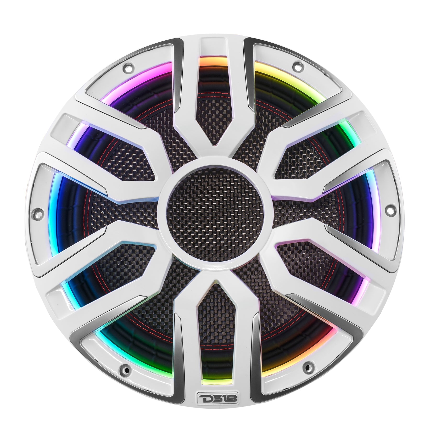 12" Neodymium Marine & Powersport Subwoofer with Digital LED Lights and Carbon Fiber Cone | 800W RMS 4-Ohm - DS18