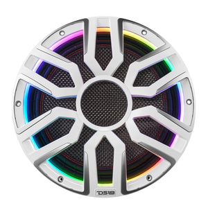 12" Neodymium Marine & Powersport Subwoofer with Digital LED Lights and Carbon Fiber Cone | 800W RMS 4-Ohm - DS18