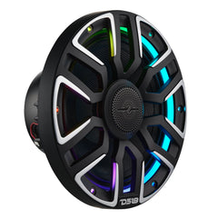 8” Marine Coaxial Speaker With Kevlar Cone, Bullet Tweeter, Neodymium Magnet, and Digital LED Lights | 200W RMS 4-Ohm - DS18