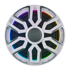 8” Marine Coaxial Speaker With Kevlar Cone, Bullet Tweeter, Neodymium Magnet, and Digital LED Lights | 200W RMS 4-Ohm - DS18