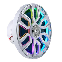 8” Marine Coaxial Speaker With Kevlar Cone, Bullet Tweeter, Neodymium Magnet, and Digital LED Lights | 200W RMS 4-Ohm - DS18