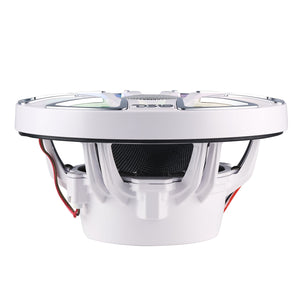 8” Marine Coaxial Speaker With Kevlar Cone, Bullet Tweeter, Neodymium Magnet, and Digital LED Lights | 200W RMS 4-Ohm - DS18