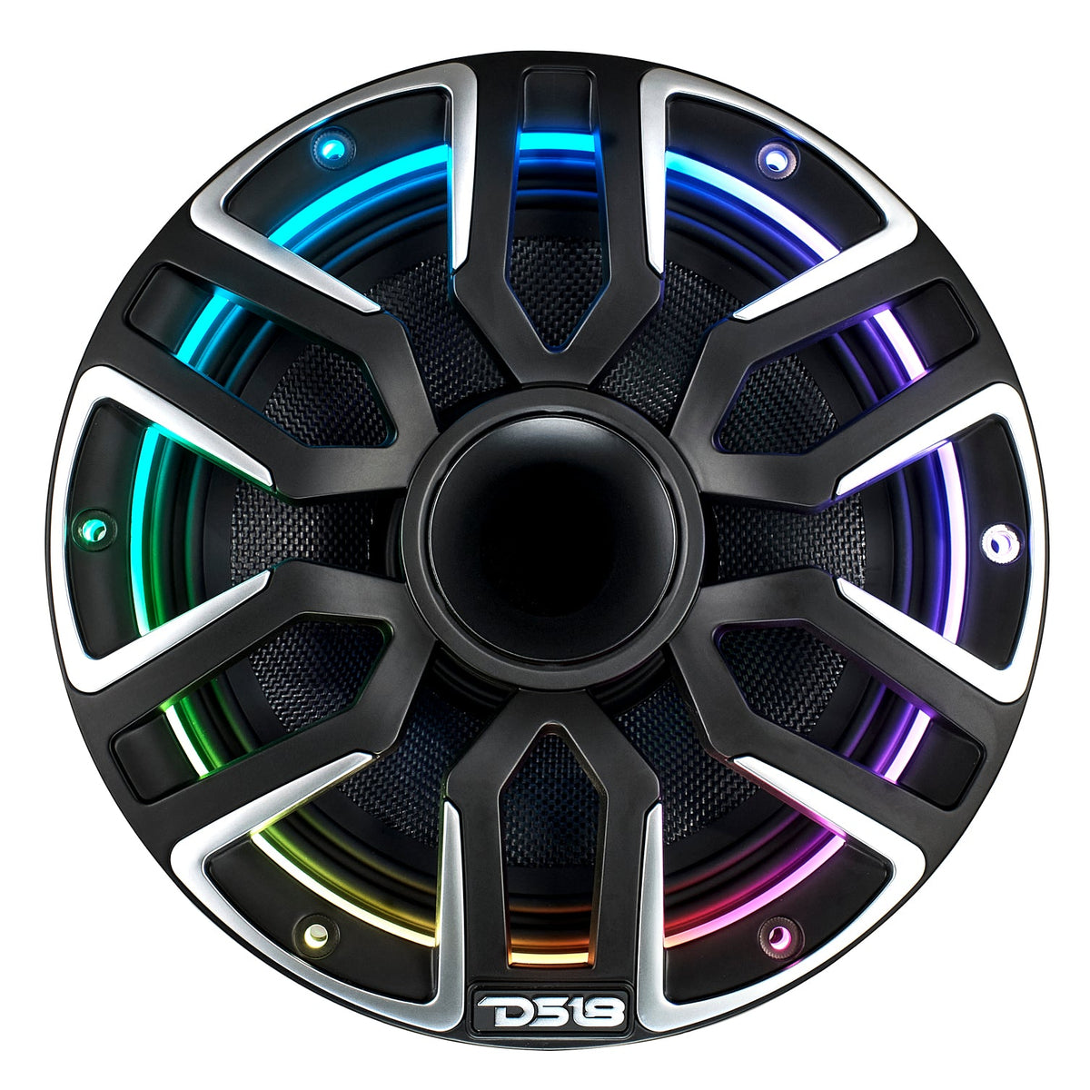 8" Marine Grade Hybrid Coaxial Speaker With Neodymium Magnet, Kevlar Cone, and Compression Driver | 200W RMS 4-Ohm - DS18