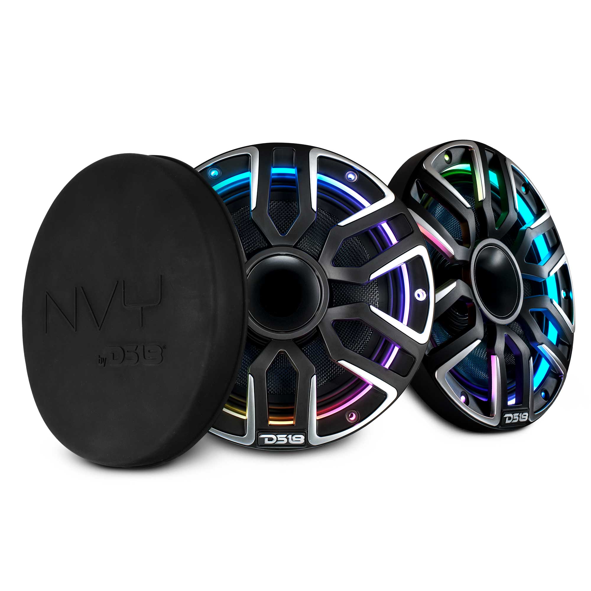 8" Marine Grade Hybrid Coaxial Speaker With Neodymium Magnet, Kevlar Cone, and Compression Driver | 200W RMS 4-Ohm - DS18
