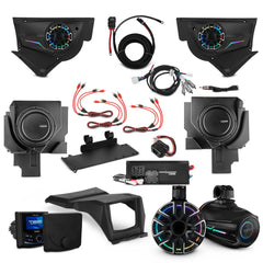 Can-Am Maverick X3 NVY Stage - Door Speaker Panels, 8" Neodymium Tower Speakers, Dual 12” Subwoofer, Amplifier, Bluetooth