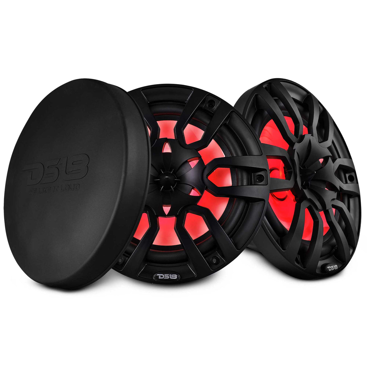 NXL 10" 2-Way Coaxial Marine Speaker with LED RGB Lights | 200W RMS 4-Ohm - DS18