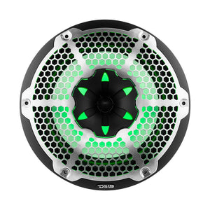 NXL 10" 2-Way Coaxial Marine Speaker With LED RGB Lights 200 Watts Rms 4-Ohm - DS18