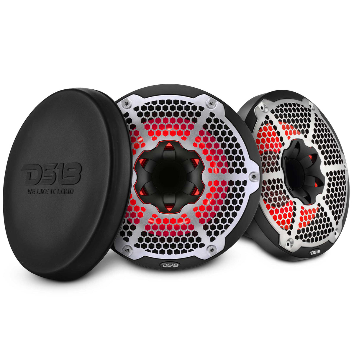 10” Marine 2-Way Hybrid Speaker with RGB LED, Compression Driver and Neodymium Magnet | 450W RMS 4-Ohm - DS18