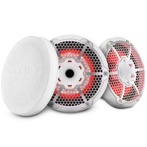 10” Marine 2-Way Hybrid Speaker with RGB LED, Compression Driver and Neodymium Magnet | 450W RMS 4-Ohm - DS18